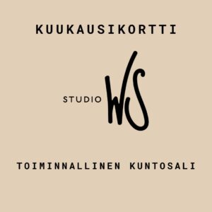 KUUKAUSIKORTTI KUNTOSALI (minimi 2kk)